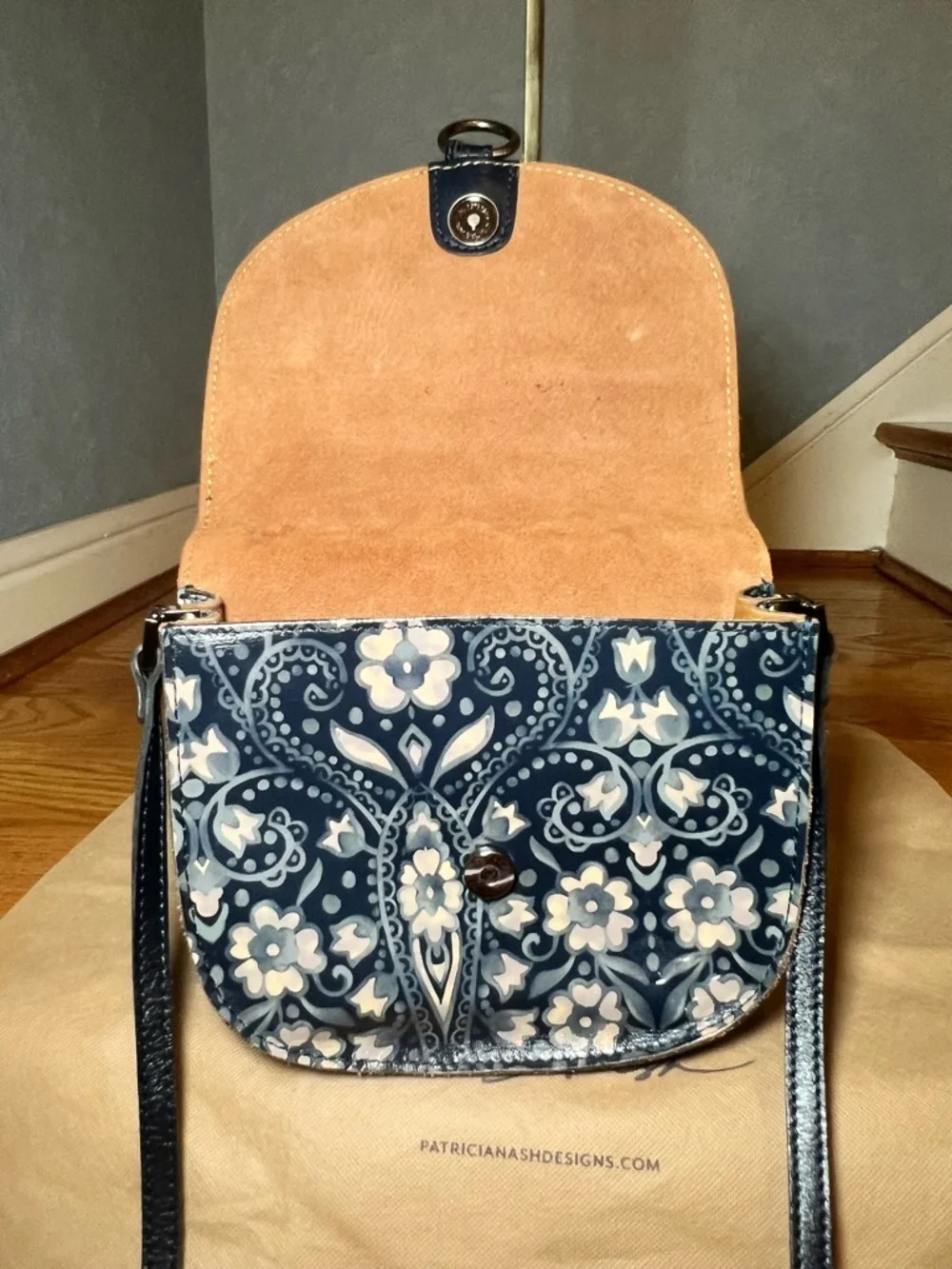 Patricia Nash Brinlee Leather Saddle Bag